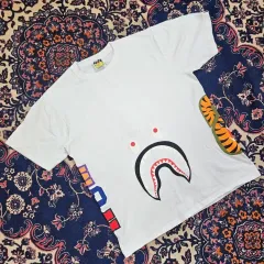A BATHING APE アベイシングエイプ シャーク タイガー 半袖TシャツL
