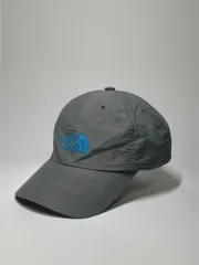 THE NORTH FACE ザノースフェイス ナイロン グレー/スカイブルー 帽子 ベースボールキャップ