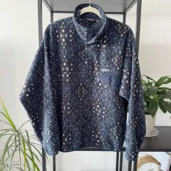 11FW パタゴニア シンチラ スナップ-T フリース ネイビー エスニック パータン