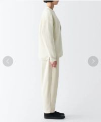 タ*サ様 【新品・未使用】MUJI Labo コットンミラノリブ襟付き