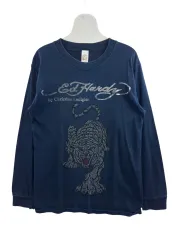Ed Hardy Y2K キュービック 虎 ロングスリーブ 861