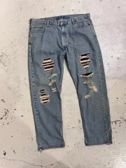 No 05 Jeans ダメージ ワイド デニムパンツ