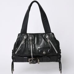 入手困難 正規品 美品 クロムハーツ JJ DEAN スモール レザー ブラック 