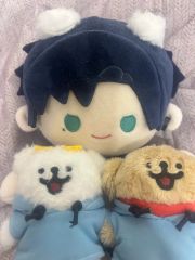 Eve×Sou ツーマン 蒼 寝そべりもちもち ぬいぐるみ ビーズクッション
