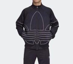 adidas トレフォイルロゴ ジャージ レッド ブラック 裏起毛 XO - メルカリ