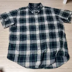 ヴィンテージ ポロラルフローレン 半袖 CHECK シャツ (105)