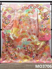 振袖 ラメ刺繍 金彩 銀通し 身丈160cm 撥水加工済 MO3703 - メルカリ