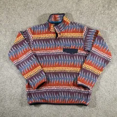 15FW patagonia（パタゴニア） Synchilla（シンチラ） スナップ-T オレンジマルチ/グレー aztec（アズテック） パータン