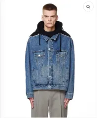 VETEMENTS ヴェトモン WHO フーデッド デニム ジャケットのサムネイル