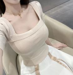 darich ダーリッチ オフショルぺプラムニットトップス アイボリー ivo