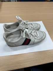 GUCCI シェリーライン マイクログッチシマレザー スニーカー メンズ 7 