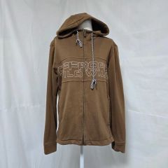 美品 DAKS ダウンコート ブラウン ロゴボタン 3way ドローコード LL 