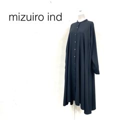 未使用⚫︎ミズイロインド 現行品 シャツワンピース ライトアウター