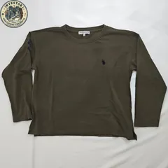 【人気】US POLO ASSN 長袖Tシャツ L カーキ ロゴ刺繍 ワッペン 完売品のサムネイル
