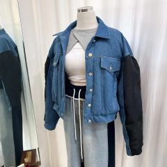 新品 Mugler ウエストディテール クロップドデニム ジャケット s H&M