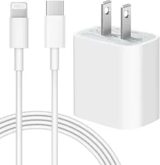 iPhone 充電器 20W PD 急速充電 MFi/PSE認証済み USB-C USB C - Lightning ケーブル 2m付 Type C スマホ充電器 電源アダプター タイプC アイフォン iPhone/iPad/AirPods USB-C機器対応