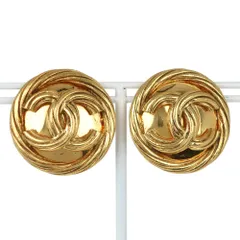 【CHANEL】シャネル ココマーク ヴィンテージ 金メッキ 93P レディース 29.4g イヤリング