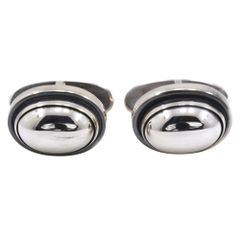 【 】ジョージジェンセン ラウンド ＃44B シルバー925 メンズ カフス Georg Jensen】ジョージジェンセン ラウンド ＃44B シルバー925 メンズ