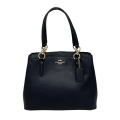 COACH(コーチ) トートバッグ クロスグレイン レザー ミネッタ クロスボディ F57847 ダークネイビー レザー