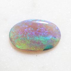 1.95ct ブラックオパール ライトニングリッジ産 赤斑 ネオングリーン遊 
