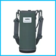 【新着商品】サーモス マイボトルポーチ 約1L用 ストラップ付き 肩掛け 洗濯機使用可 お名前スペース付き 水筒カバー グレー APOｰ1000 GY