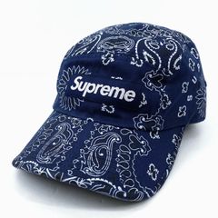 Supreme バンダナ柄 ネイビー キャンプキャップ - メルカリ
