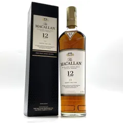 ▼The MACALLAN マッカラン 12年 シェリーオークカスク 700ml 40% シングルモルト スコッチ ウイスキー 箱付 古酒 ▼L001013