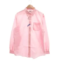 エルエルビーン L.L.BEAN WRINKLE RESISTANT タグ付き シャツ 長袖 チェック L ピンク /MG
