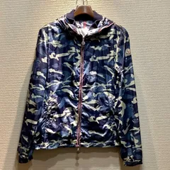 モンクレール MONCLER NATH 迷彩 ナイロンジャケット マウンテンパーカー ブルゾン カモフラージュ 紺 ネイビー [1] メンズ F418/T28/Y38