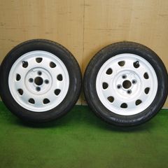 ①【スズキ純正】 155 65R 14 アルミホイール 夏 タイヤ 22年43週