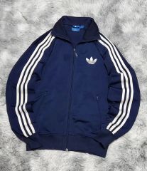 D146 00s adidas トラックジャケット 3本線 紺 2ZO ジャージ - メルカリ
