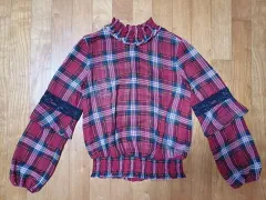 GUESS シースルー チェック柄ブラウス55 ロックシーク ルックのサムネイル