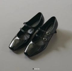 極美品』ショセ トラベルシューズ メリージェーン ストラップ パンプス