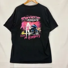 HARLEY-DAVIDSON MOTOR CLOTHES 17年 ピンクリボン THIEL'S WHEELS プリントTシャツ サイズXL 難あり 08050212 871