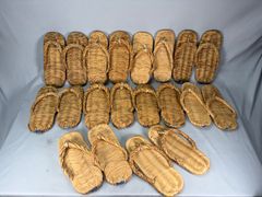 AQ94 竹皮わらじ 五足 草履 履物 露地道具 茶道具 茶事 - メルカリ
