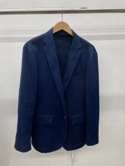 美品✨ BOGLIOLI テーラードジャケット リネン混 アンコン インディゴ