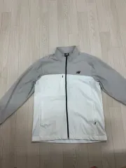ニューバランス ウィンドブレーカー ジャケット グレー/白