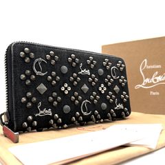 Christian Louboutin ブラック長財布 スタッズ - メルカリ