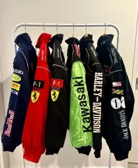 F1 エフワン レーシン ジャケット Ferrari(フェラーリ) レッドレーシング ヴィンテージ オールドスクール