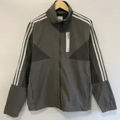 M アディダス グレー ウィンドブレーカー
