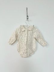 MINI RODINI 猫プリントロンパース＆レギンス セットアップ 9-18M 