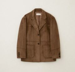 OHOTORO Henry Suede Jacket beige - メルカリ