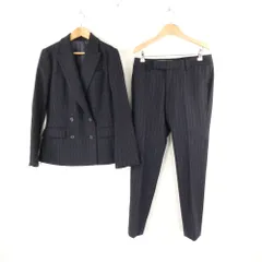 美品 THE SUIT COMPANY she ザスーツカンパニー スーツ パンツ40 L～XLサイズ相当 ジャケット38 S～Mサイズ相当 ウール他 セット ストライプ レディース AD1816A66 