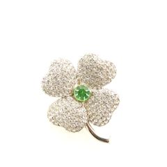 FOXEY　お花ブローチ　グリーン　 フラワーブローチ FOXEY フォクシー フラワー ブローチ グリーン - メルカリ