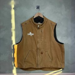 一点物】Carhartt ダックベスト リアルペンキ ビンテージ 山田蓮