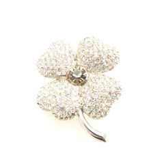 美品 スワロフスキー Marylou フラワーブローチ カメリア 1062674