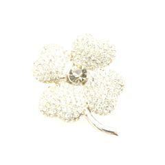 美品 スワロフスキー Marylou フラワーブローチ カメリア 1062674