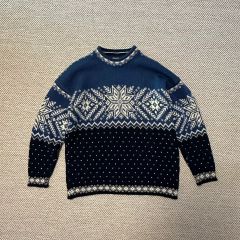 ニット 古着 70s DALE OF NORWAY カーディガン 総柄 M 美品 - メルカリ