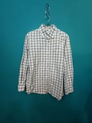 LACOSTE メンズ コットン シャツ チェック柄