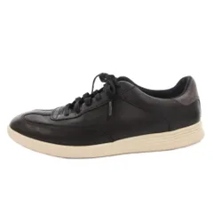 コールハーン COLE HAAN グランド クロスコート ターフ スニーカー シューズ ローカット レザー 24.5cm 黒 ブラック C28933 /FF